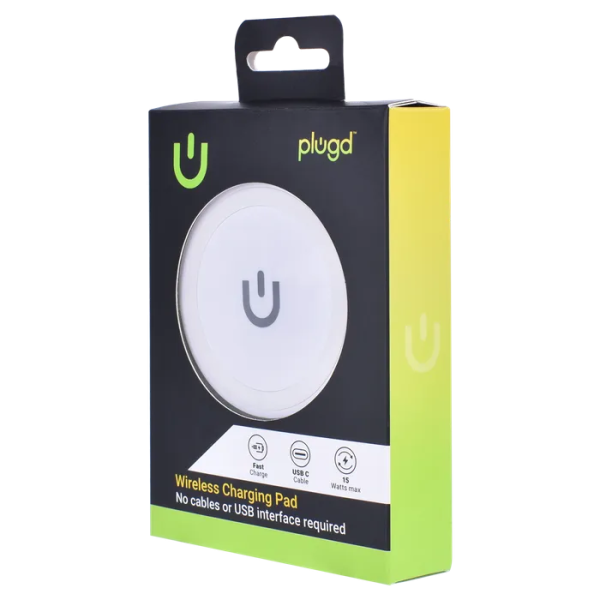 PLUGD 15W USB-C Qi Wireless Charging Pad for iPhone & Android Phones - Image 3