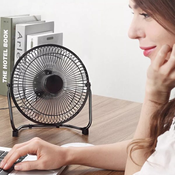 360 Degree Tilt Adjustable USB Portable Mini Desk Fan - Image 5