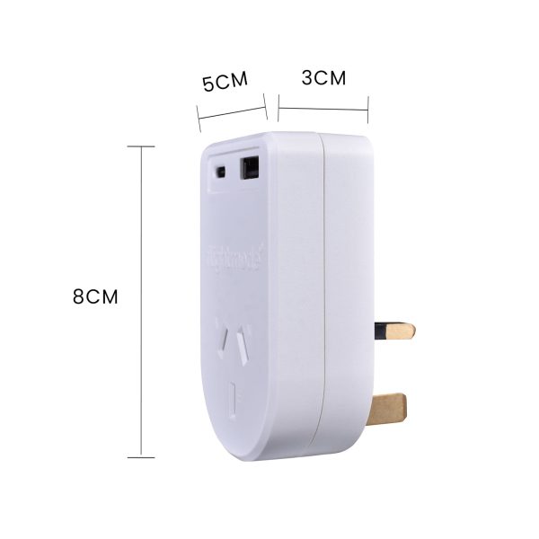 Flightmode Outbound AU/NZ to UK/HONG KONG Travel Adaptor with USB Type C & A - Image 5