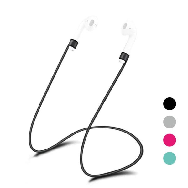 Silicone Anti-loss Cable Lanyard Earphones Holder/Strap for AirPods 1/2/Pro - 4 colors Random colour Selected - Image 5