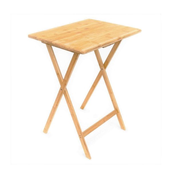 Bamboo Folding Laptop Tray & Snack Table - Image 5