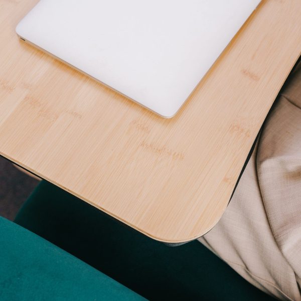 Portable Bamboo Laptop PC Table Lap Tray Workstation - Image 5
