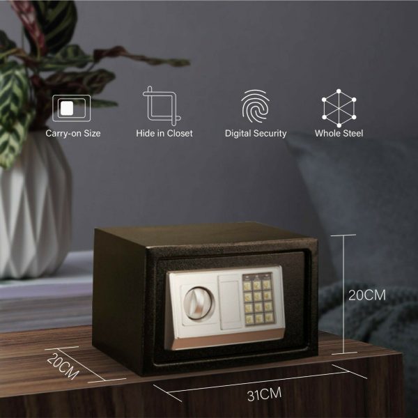 8.5L Electronic Digital Security Double Alarm Safe Box - Image 4