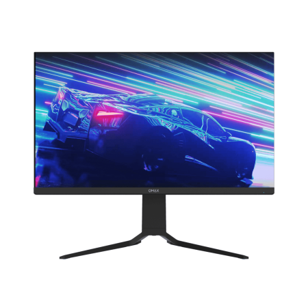 QMAX Gaming Computer Monitor 27" IPS panel Flat QHD (2560 x 1440) 165Hz 1ms Adaptive Sync with Speakers Height Adjustable, Pivot, DP Cable Included
