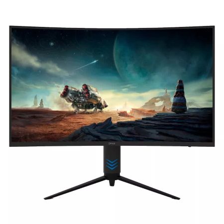 QMAX 31.5" Gaming Monitor Curved QHD 165Hz 2560*1440p 1ms with Build in Speakers Height Adjustable