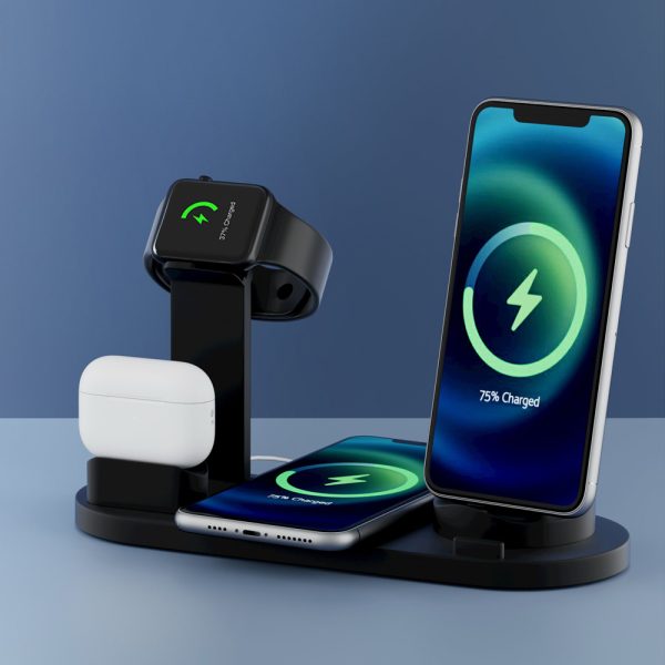 Devanti 4 in 1 Wireless Charger Multi-function Station for Phone Airpod iWatch 15W - Image 7