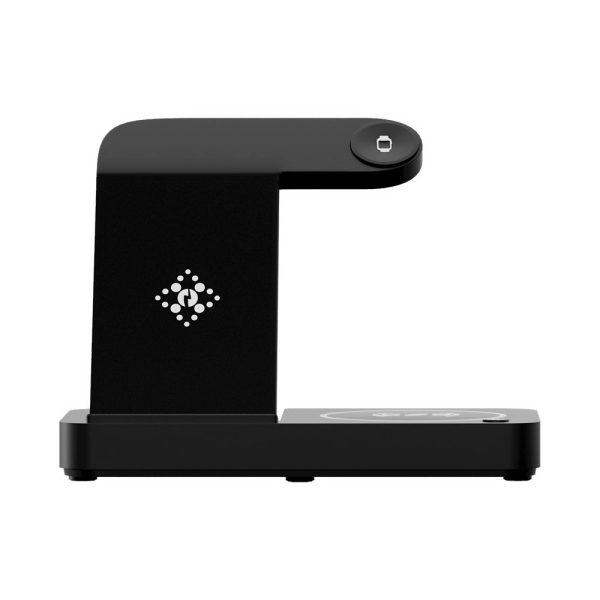 Devanti 4-in-1 Wireless Charger Station Fast Charging for Phone Black - Image 4