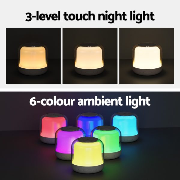 Devanti 3 in 1 Wireless Charger 15W Fast Charging RGB Light Bluetooth Speaker for Phone - Image 5