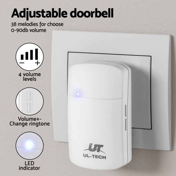 UL-tech Wireless Doorbell Plugin Receiver - Image 5