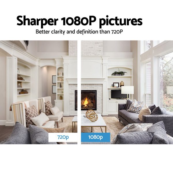 UL-tech 1080P Wireless IP Camera Security WIFI Cam Black - Image 4