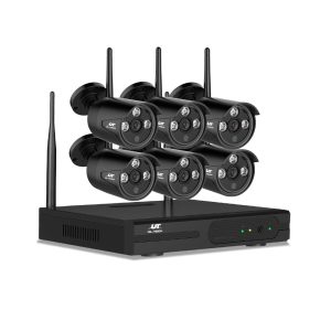 UL-tech Wireless CCTV Security System 8CH NVR 3MP 6 Bullet Cameras - Image 1