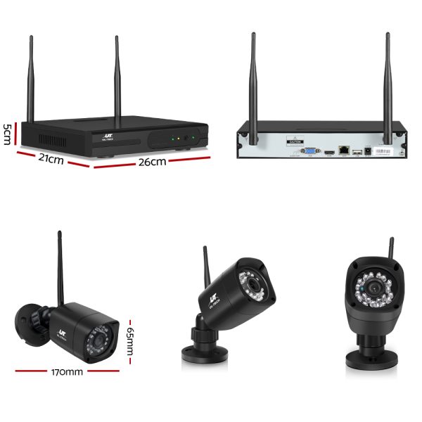 UL-tech CCTV Wireless Security Camera System 8CH Home Outdoor WIFI 6 Square Cameras Kit 1TB - Image 2