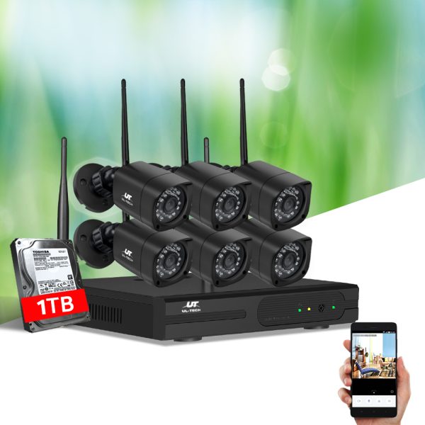 UL-tech CCTV Wireless Security Camera System 8CH Home Outdoor WIFI 6 Square Cameras Kit 1TB - Image 7