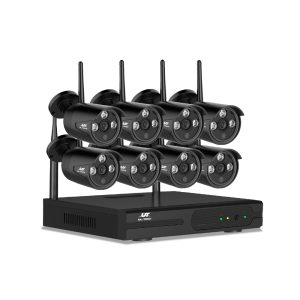 UL-tech Wireless CCTV Security System 8CH NVR 3MP 8 Bullet Cameras - Image 1