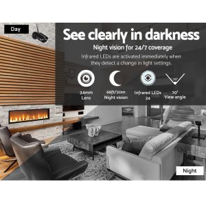 UL-tech Wireless CCTV Security System 8CH NVR 3MP 8 Bullet Cameras - Image 6