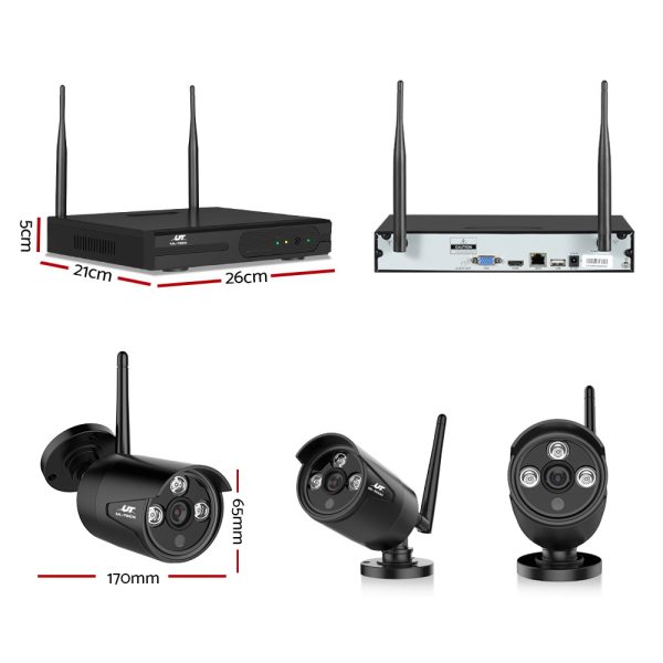 UL-tech Wireless CCTV Security System 8CH NVR 3MP 8 Bullet Cameras 2TB - Image 2