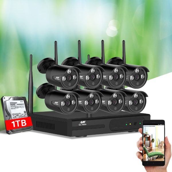 UL-tech Wireless CCTV Security System 8CH NVR 3MP 8 Bullet Cameras 1TB - Image 7