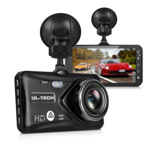 UL-tech Dash Camera 1080P 4" Front Rear View,UL-tech Dash Camera 1080P 4" Front Rear View Cam Car DVR Reverse Recorder 32GB - Image 1