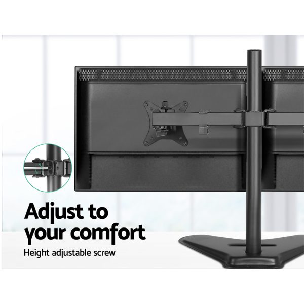 Artiss Monitor Arm Stand Dual Black - Image 5