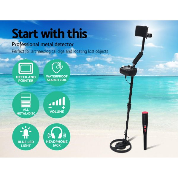 Metal Detector 160MM Deep Sensitive Waterproof Pinpointer Treasure Hunter - Image 3