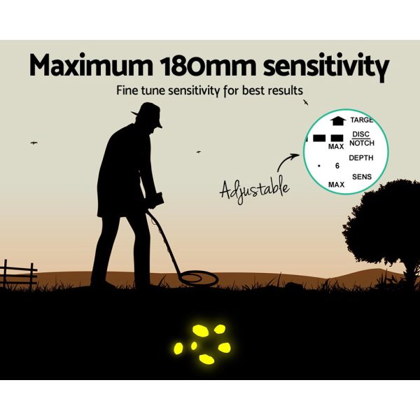 Metal Detector 180MM Deep Sensitive Waterproof Treasure Hunter Gold Digger - Image 5