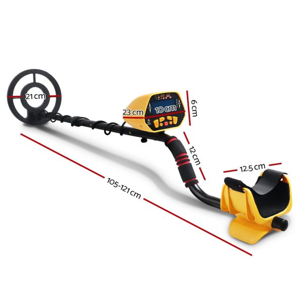 Metal Detector 180MM Deep Sensitive Waterproof Treasure Hunter Gold Digger Yellow - Image 2