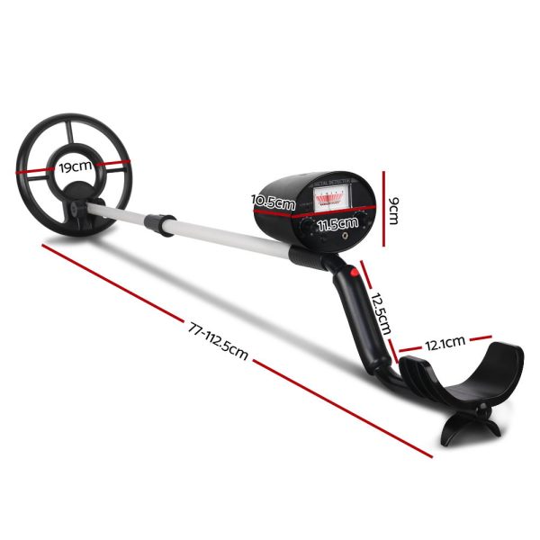 Metal Detector 180MM Deep Sensitive Waterproof Treasure Hunter Gold Digger Black - Image 2