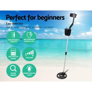Metal Detector 180MM Deep Sensitive Waterproof Treasure Hunter Gold Digger Black - Image 3