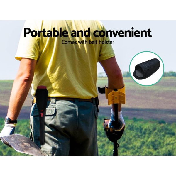 Metal Detector 40MM Sensitive Handheld Pinpointer Waterproof Automatic Hunter Black - Image 6