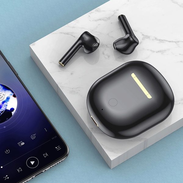 FitSmart Wireless Earbuds Earphones Bluetooth 5.0 For IOS Android In Built Mic - Black - Image 4