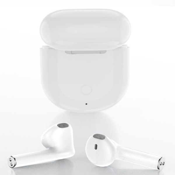 FitSmart Wireless Earbuds Earphones Bluetooth 5.0 For IOS Android In Built Mic - White - Image 2