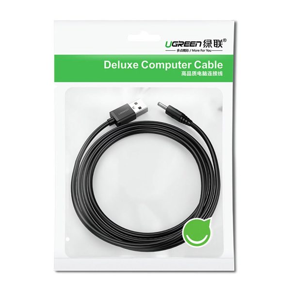 UGREEN USB2.0-A to DC 3.5mm M/F Charging Cable 1m (Black) 10376 - Image 2
