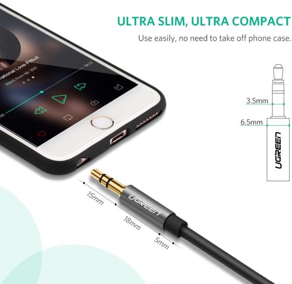 UGREEN 3.5mm Male to 3.5mm Female Extension Cable 3m (Black) 10595 - Image 3