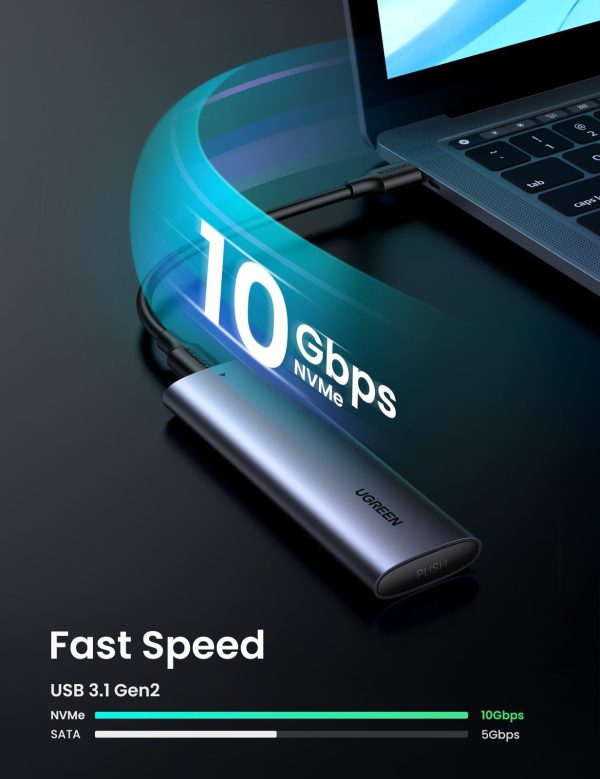 UGREEN 10902 M.2 PCIE NVMe SSD Enclosure - Image 4