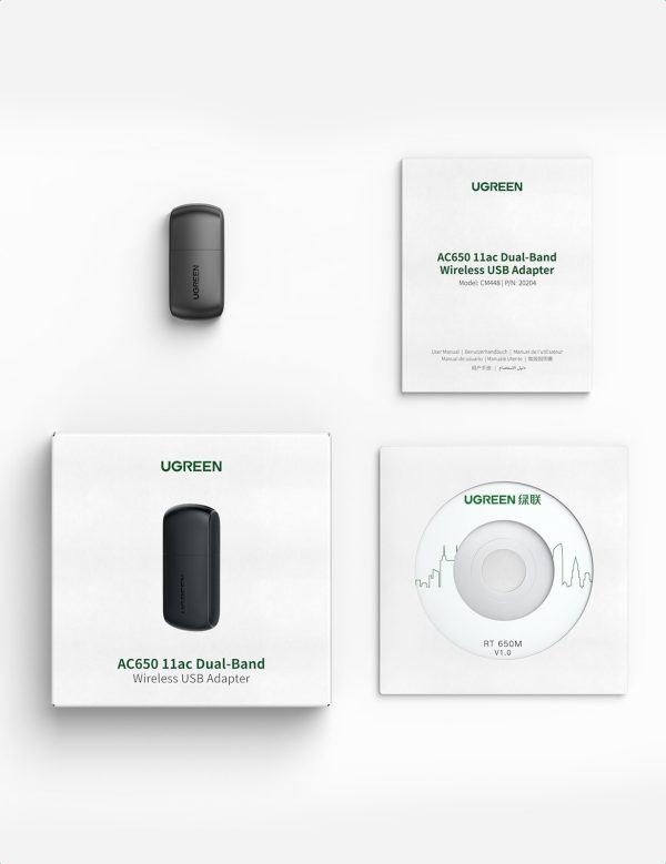 UGREEN 20204 AC650 Dual Band USB WLAN Adapter - Image 7