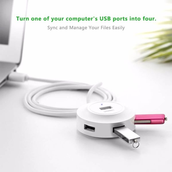 UGREEN 20270 USB 2.0 4-Port Hub White - Image 3