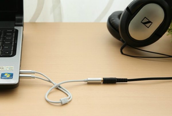 UGREEN 3.5mm Female to 2mm male audio cable - White (20897) - Image 4