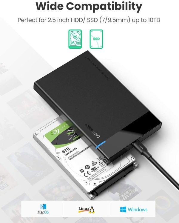 UGREEN USB-C 2.5-inch Hard Drive Box 50743 - Image 2