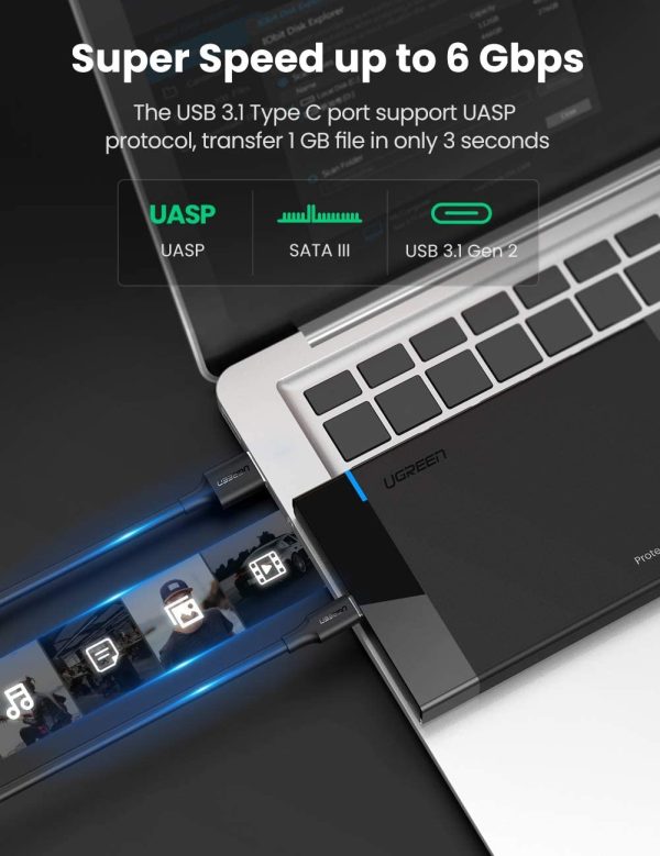 UGREEN USB-C 2.5-inch Hard Drive Box 50743 - Image 3