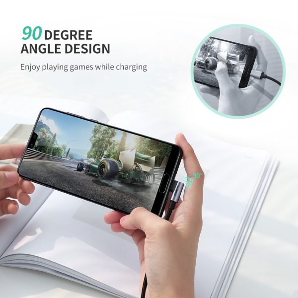 UGreen Angled USB Type-C to USB 2.0A Cable 2.0m 50942 - Image 2