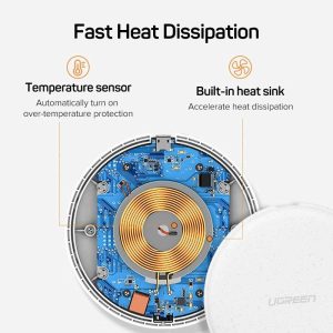 UGREEN QI Wireless charger White 60112 - Image 4