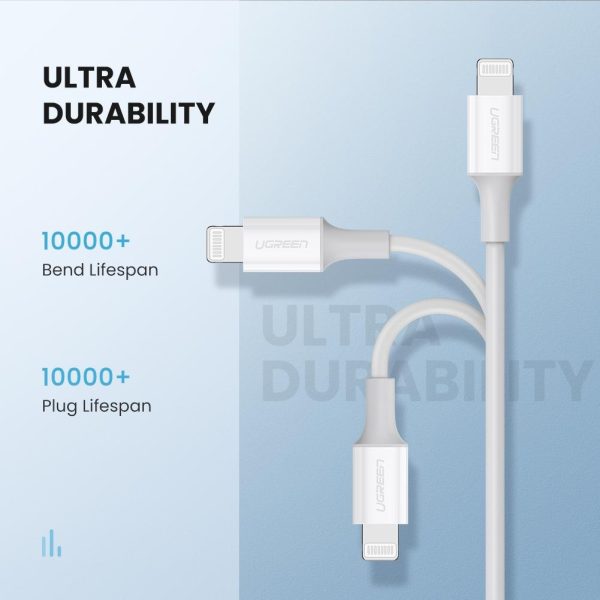 UGREEN 60749 MFi USB-C to iPhone 8-pin Charging Cable 2M - Image 6