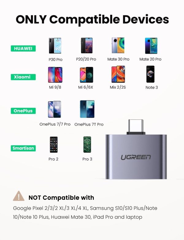 UGREEN 70312 2-in-1 USB C to C and 3.5mm Adapter - Image 3
