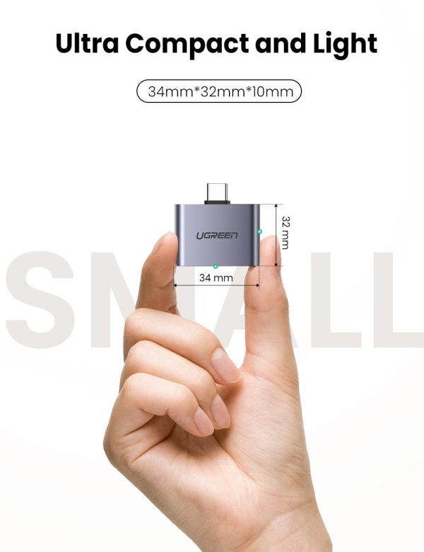 UGREEN 70312 2-in-1 USB C to C and 3.5mm Adapter - Image 7