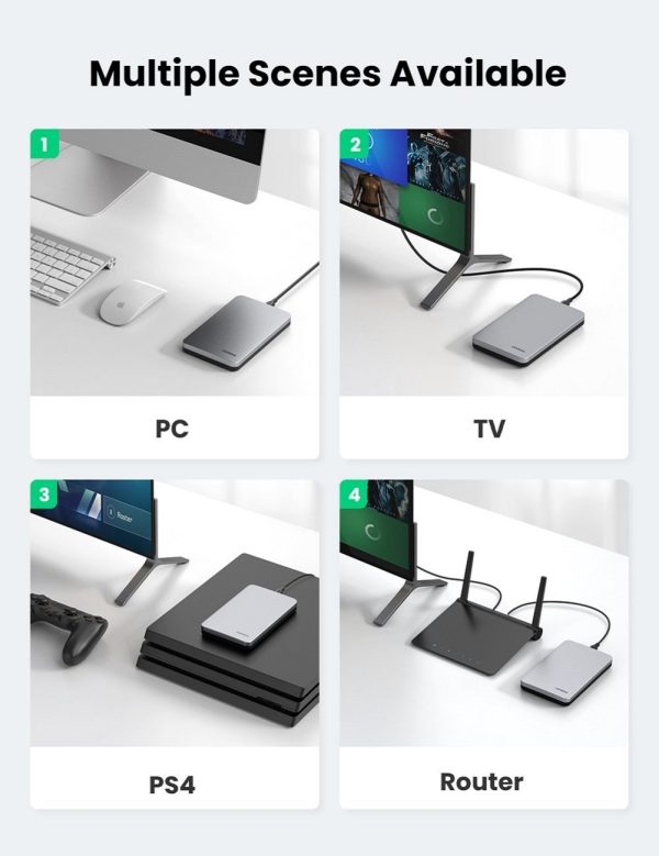UGREEN 70498 USB C 2.5" Hard Drive Enclosure - Image 4