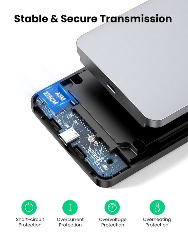 UGREEN 70498 USB C 2.5" Hard Drive Enclosure - Image 6
