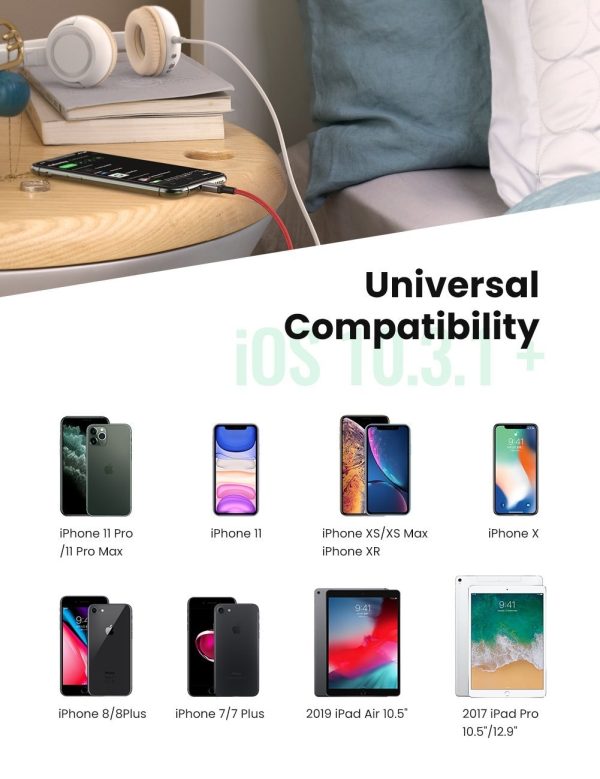 UGREEN 70507 iPhone 8-pin to 3.5mm Adapter - Image 4