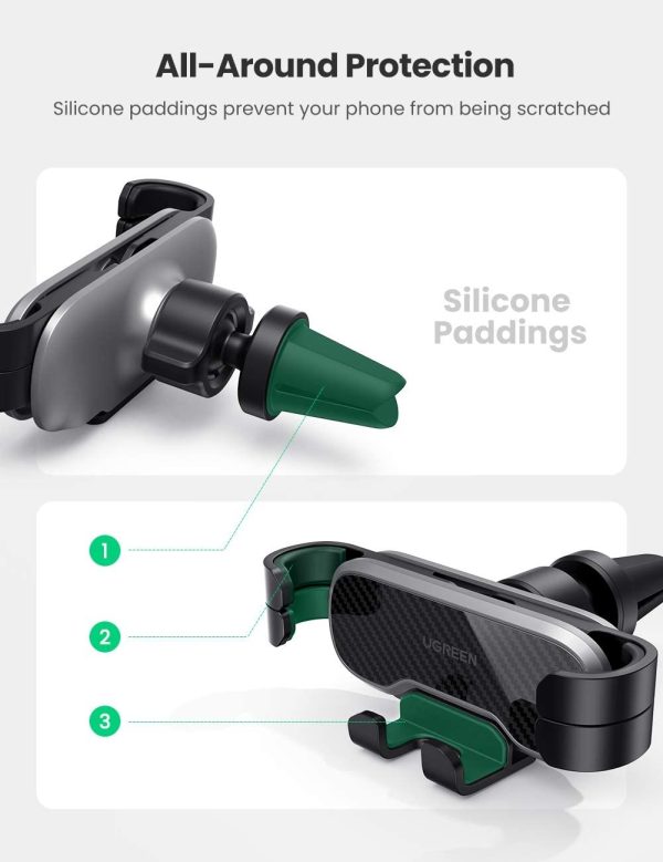 UGreen Gravity Phone Holder for Car (80539) - Image 2