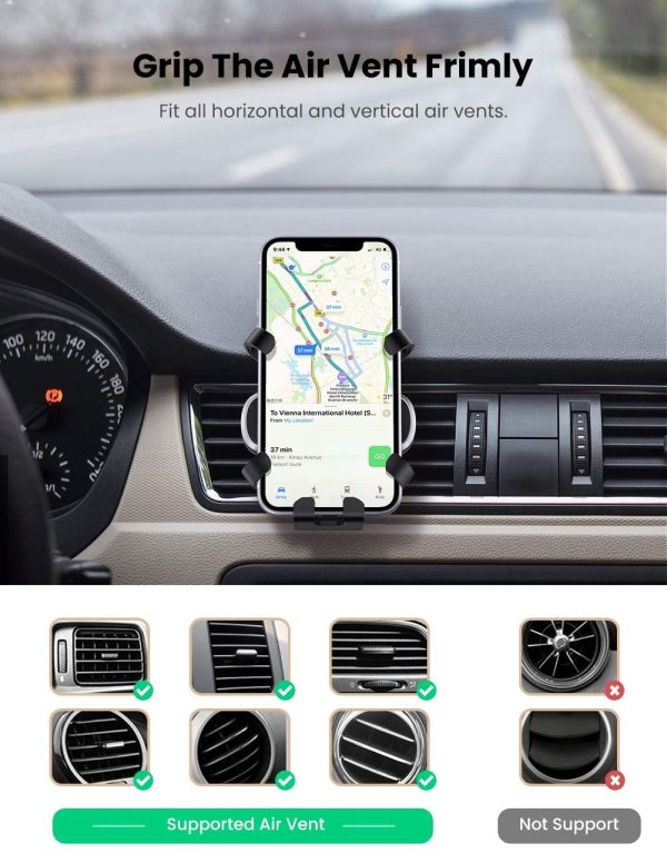 UGreen Gravity Phone Holder for Car (80539) - Image 3
