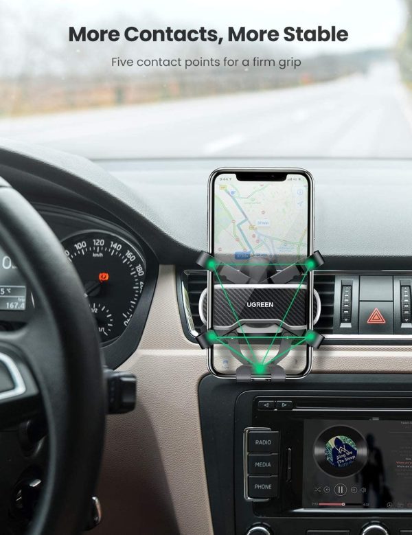 UGREEN 80871 Gravity Phone Holder for car with Hook - Image 2
